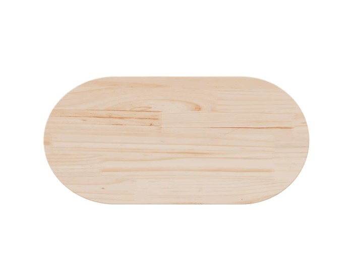 Sonata Blat de masă oval din lemn masiv de pin 60x30x2,5 cm