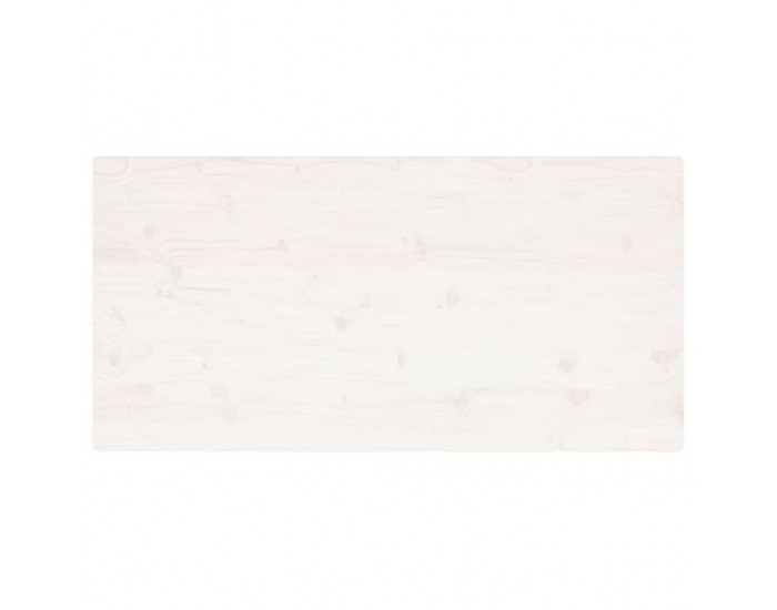 Sonata H Плот за маса, бял, 100x50x2,5 см, бор масив, правоъгълен