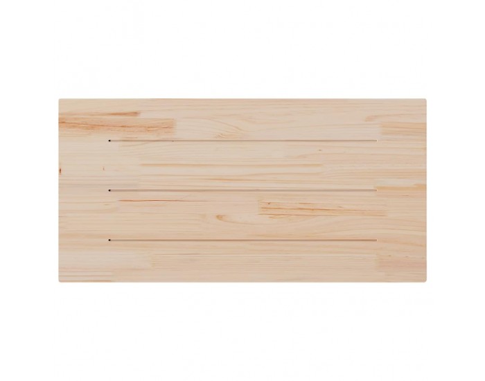 Sonata H Плот за маса, бял, 100x50x2,5 см, бор масив, правоъгълен