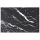 Sonata Blat masă negru 100x62 cm 8mm sticlă securizată design marmură