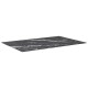 Sonata Blat masă negru 100x62 cm 8mm sticlă securizată design marmură