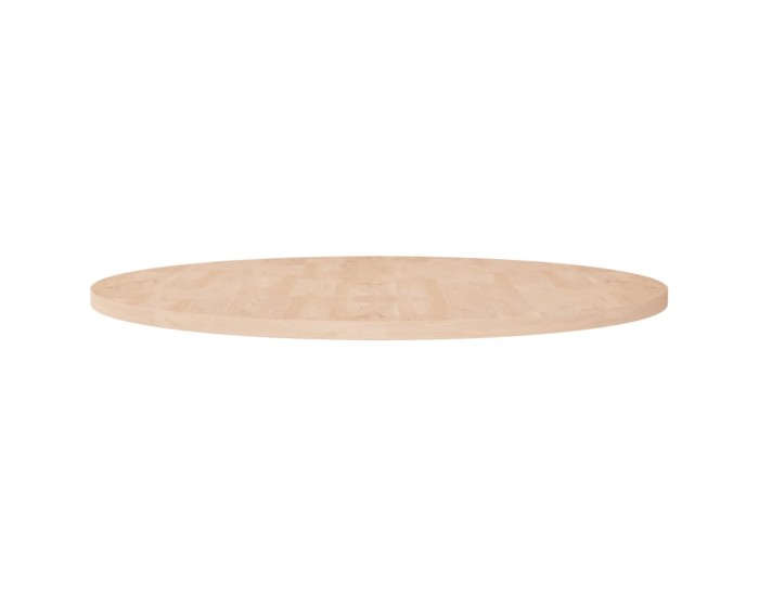 Sonata Blat de masă rotund, Ø90x2,5 cm, lemn masiv stejar netratat