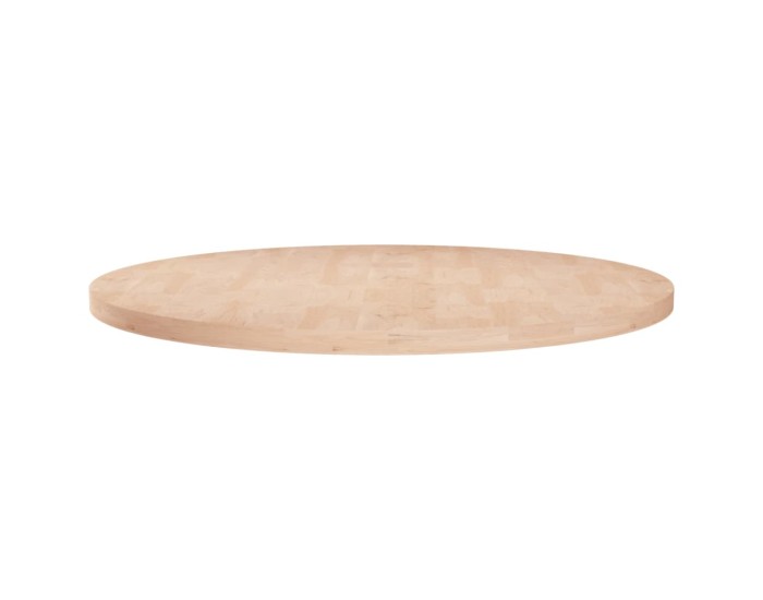 Sonata Blat de masă rotund, Ø70x2,5 cm, lemn masiv stejar netratat
