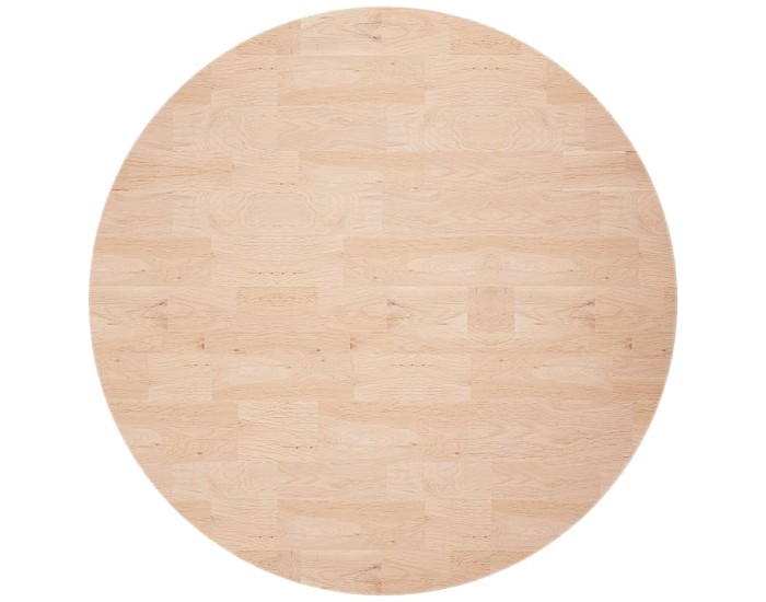 Sonata Blat de masă rotund, Ø70x2,5 cm, lemn masiv stejar netratat