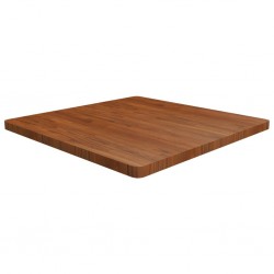 Sonata H Квадратен плот за маса, тъмнокафяв, 90x90x4 см, дъб масив - Piese pentru mese