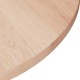 Sonata Blat de masă rotund, Ø50x1,5 cm, lemn masiv stejar netratat