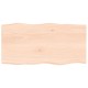 Sonata Blat masă 80x40x2 cm lemn masiv stejar netratat contur organic