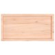 Sonata Blat de masă, 100x50x(2-6) cm, lemn masiv de stejar netratat