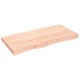 Sonata Blat de masă, 100x50x(2-6) cm, lemn masiv de stejar netratat