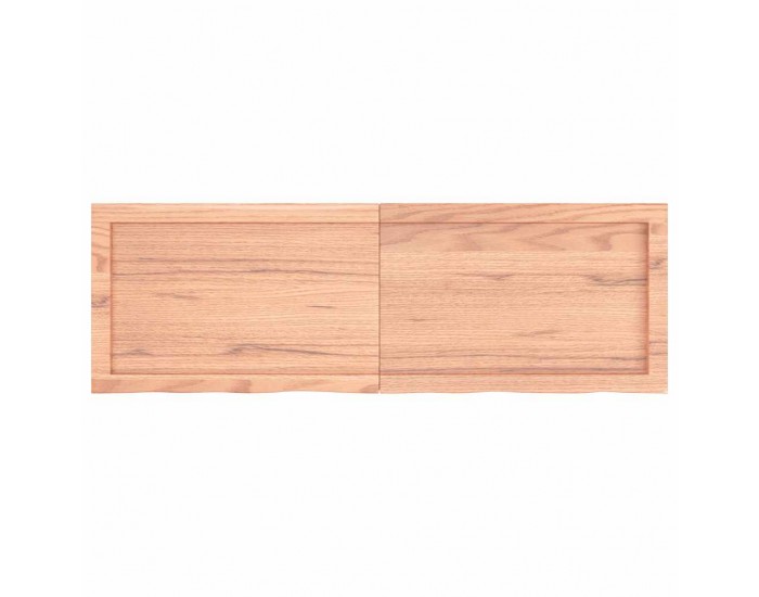 Sonata H Плот за маса светлокафяв 120x40x(2-4) см обработен масивен дъб