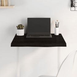 Sonata H Плот за маса тъмнокафяв 60x60x(2-4) см обработен масивен дъб - Piese pentru mese