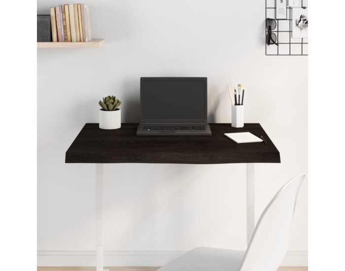 Sonata Blat de masă maro 80x60x(2-4) cm, lemn masiv stejar tratat