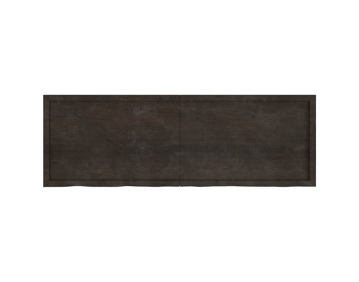 Sonata Blat de masă maro 180x60x(2-4) cm, lemn masiv stejar tratat