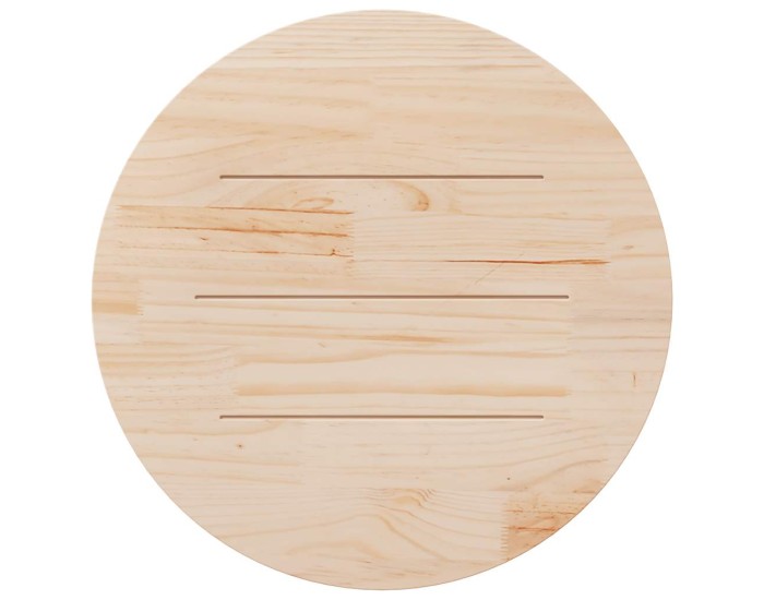 Sonata Blat de masă rotund, alb, Ø90x3 cm, lemn masiv de pin