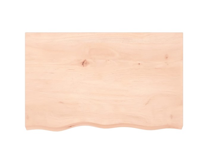 Sonata Blat de masă, 80x50x(2-6) cm, lemn masiv de stejar netratat