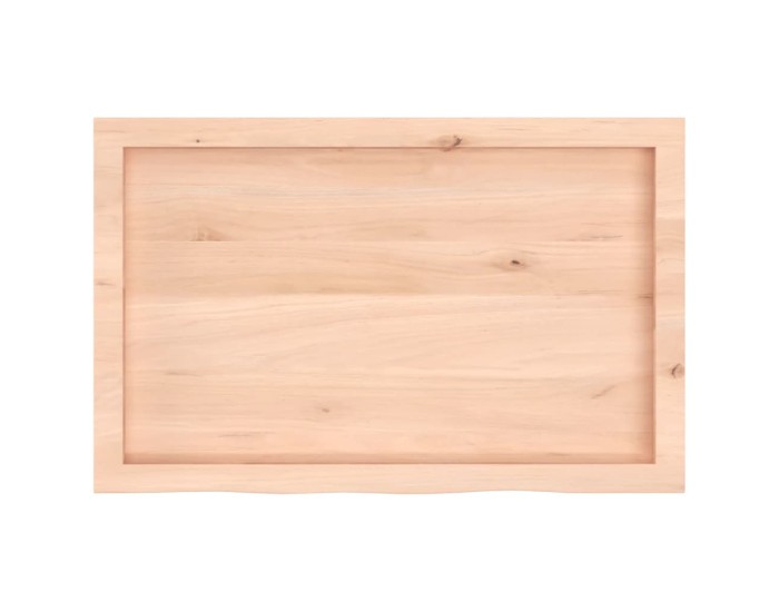 Sonata Blat de masă, 80x50x(2-6) cm, lemn masiv de stejar netratat
