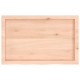 Sonata Blat de masă, 80x50x(2-6) cm, lemn masiv de stejar netratat