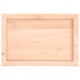 Sonata Blat de masă, 60x40x(2-6) cm, lemn masiv de stejar netratat