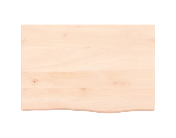 Sonata Blat de masă, 60x40x(2-6) cm, lemn masiv de stejar netratat