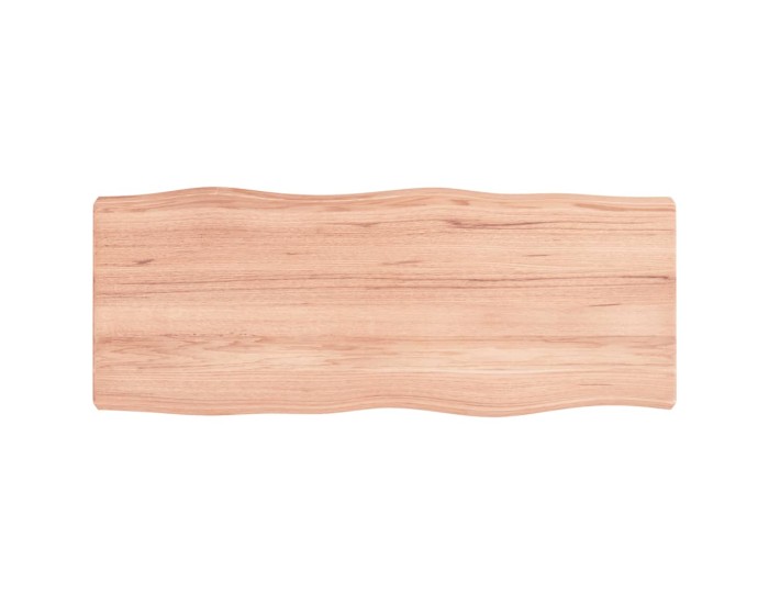 Sonata Blat masă, 100x40x(2-6) cm, maro, lemn tratat contur organic