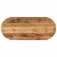 Sonata Blat de masă oval, 110x50x3,8 cm, lemn masiv mango brut