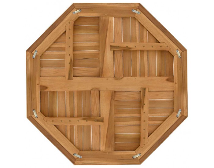 Sonata H Плот за маса 80x80x2,5 см осмоъгълен масивен бук