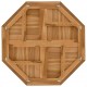 Sonata H Плот за маса 80x80x2,5 см осмоъгълен масивен бук