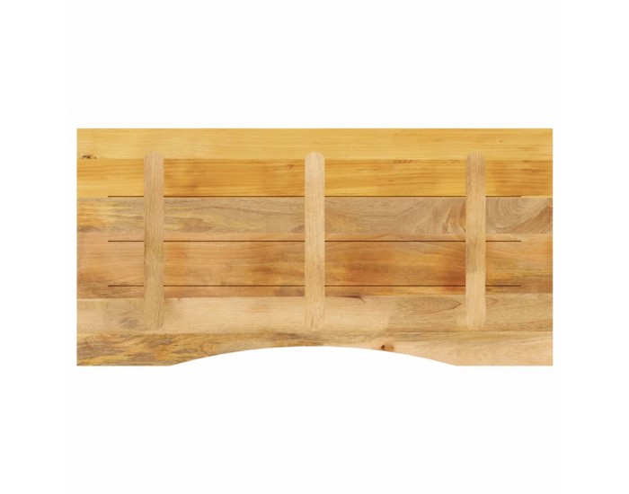 Sonata H Плот за бюро с извивка 120x60x2,5 см грубо мангово дърво масив