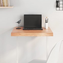 Sonata H Плот за маса светлокафяв 60x40x(2-6) см обработен масивен дъб - Piese pentru mese