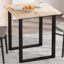 Sonata H Плотове за маси, 2 бр, 70x35x2,5 см, правоъгълни, бор масив - Piese pentru mese
