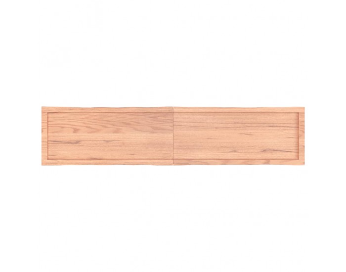 Sonata H Плот за маса светлокафяв 180x40x(2-6) см обработен масивен дъб