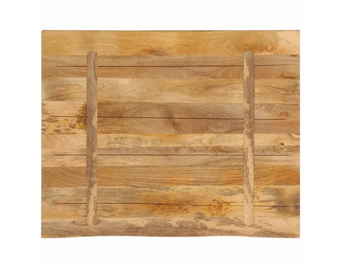 Sonata H Плот за маса, 90x80x2,5 см, жив ръб, грубо мангово дърво масив