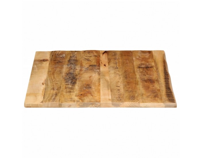 Sonata H Плот за маса, 90x80x2,5 см, жив ръб, грубо мангово дърво масив