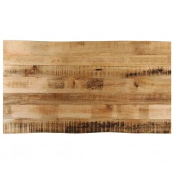 Sonata H Плот за маса, жив ръб, 100x60x2,5 см, масивно дърво грубо манго - Piese pentru mese
