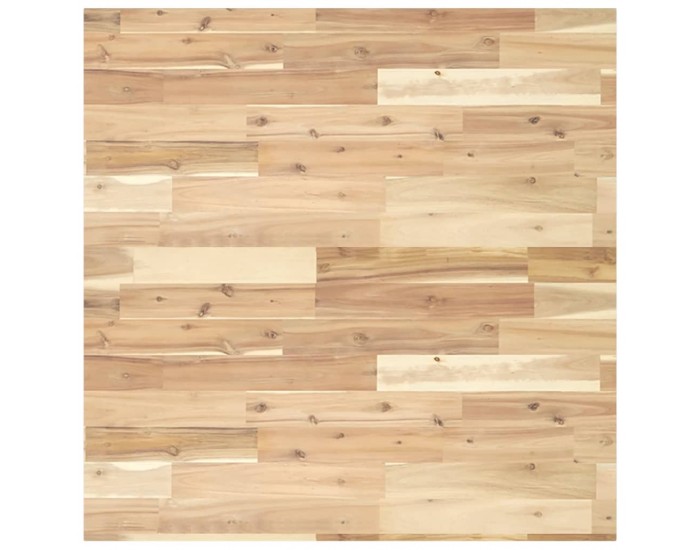 Sonata H Плот за маса квадратен 80x80x2 см масивна акация