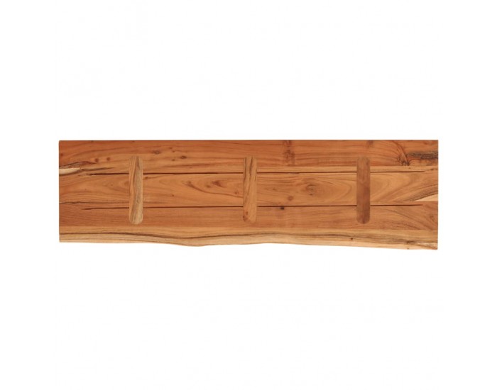 Sonata H Стенен рафт, 90x30x3,8 см, правоъгълен, масив акация, жив ръб