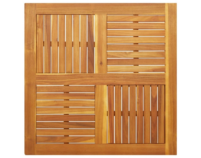 Sonata H Плот за маса 90x90x2,2 см квадратен масивна акация