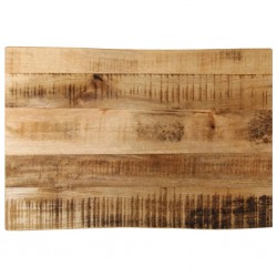 Sonata H Плот за маса, жив ръб, 50x40x3,8 см, масивно дърво грубо манго - Piese pentru mese