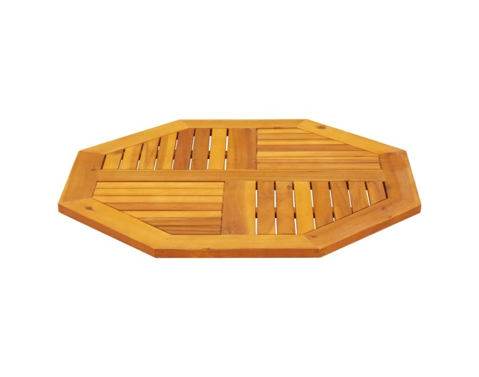 Sonata Blat de masă, 80x80x2,2 cm, octogonal, lemn masiv acacia