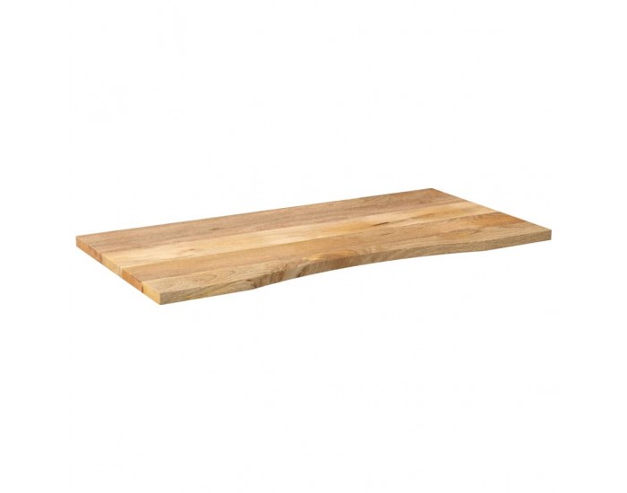 Sonata H Плот за бюро с извивка 140x50x2,5 см грубо мангово дърво масив