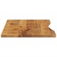 Sonata Blat birou cu decupaj curbat 120x50x2,5cm lemn masiv mango brut