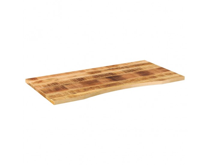 Sonata H Плот за бюро с извивка 120x50x2,5 см грубо мангово дърво масив