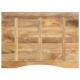 Sonata Blat birou cu decupaj curbat 100x80x2,5cm lemn masiv mango brut
