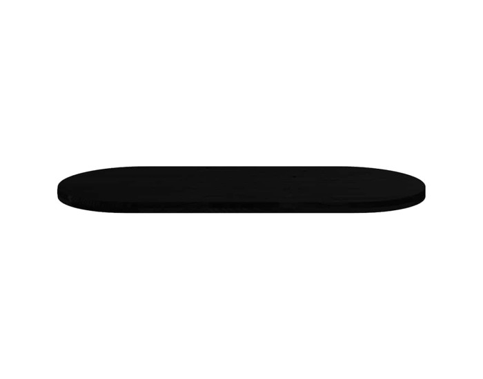Sonata Blat de masă maro închis 140x60x4 cm lemn masiv de stejar oval
