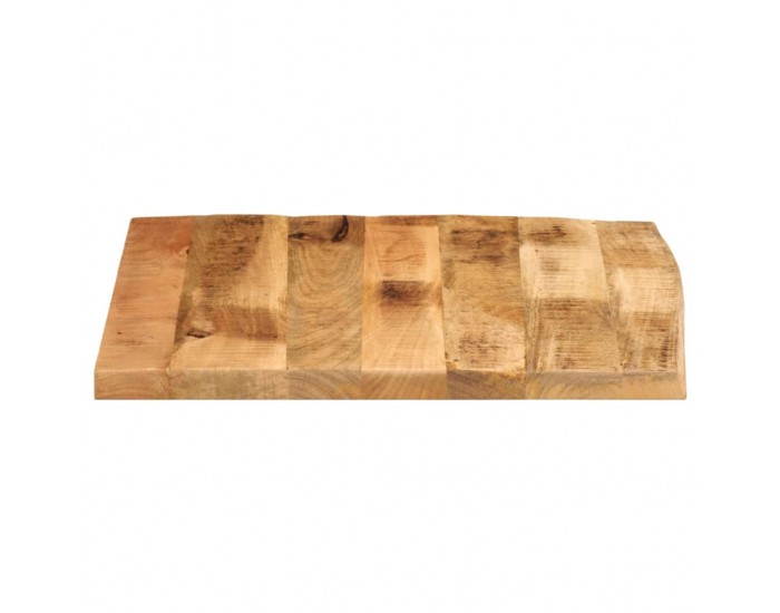 Sonata H Плот на маса 80x80x3,8 cm Жив ръб Масивна дървесина Грубо манго