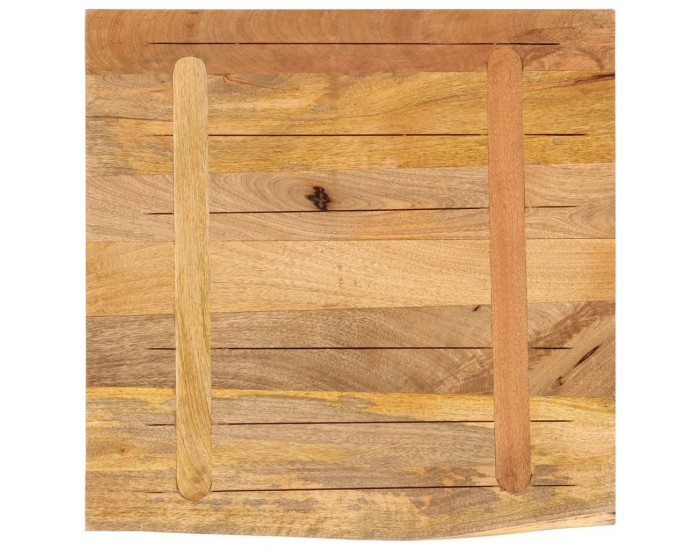 Sonata H Плот на маса 80x80x3,8 cm Жив ръб Масивна дървесина Грубо манго