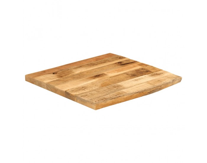 Sonata H Плот на маса 80x80x3,8 cm Жив ръб Масивна дървесина Грубо манго