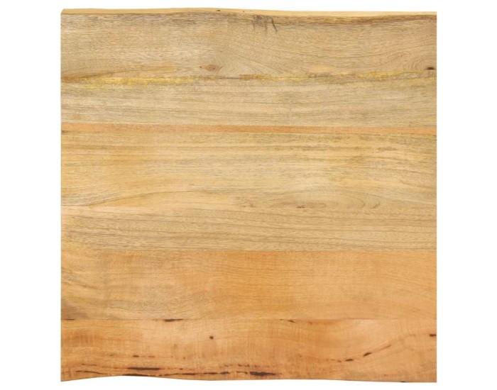 Sonata Blat masă cu margini naturale, 40x40x2,5 cm, lemn masiv mango