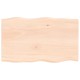Sonata Blat masă 100x60x2 cm lemn masiv stejar netratat contur organic