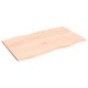 Sonata Blat masă 100x60x2 cm lemn masiv stejar netratat contur organic